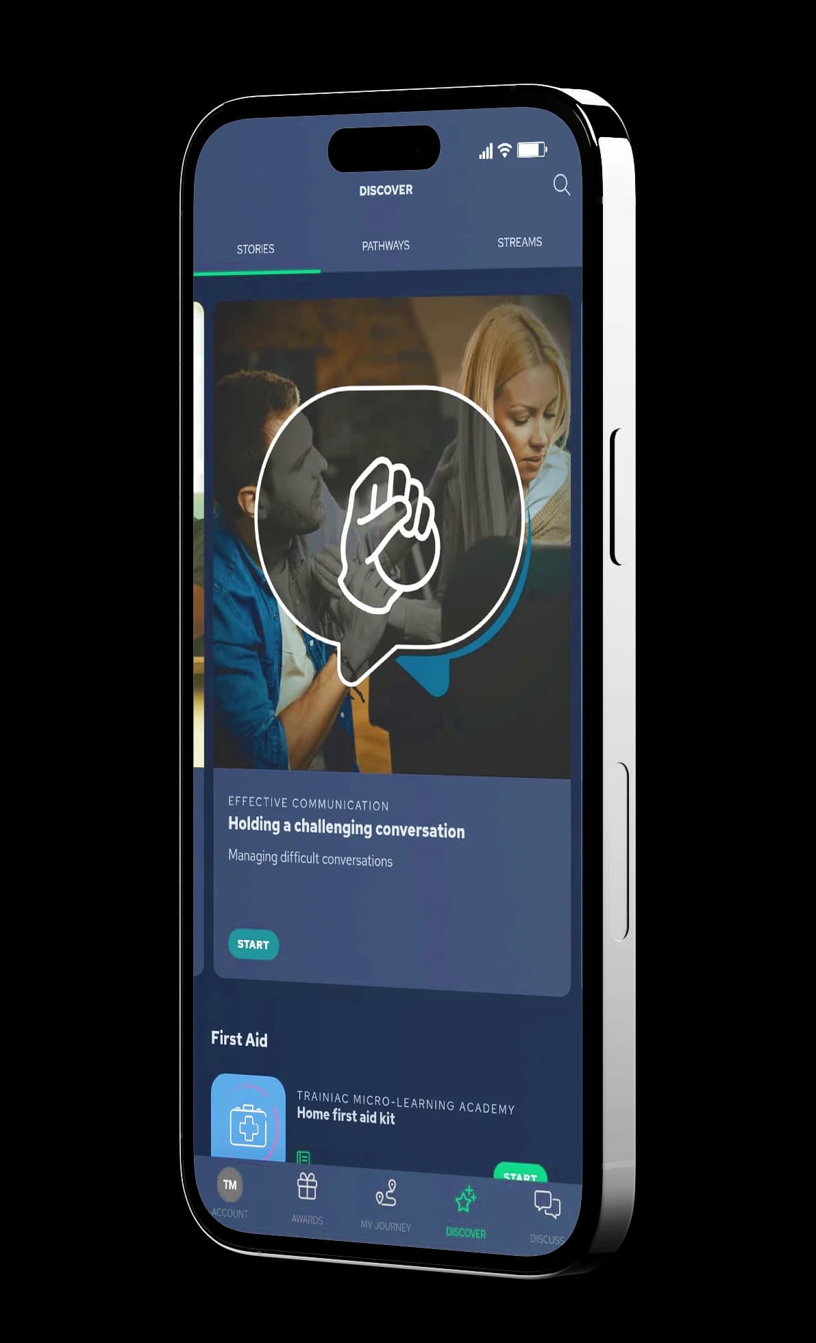 Authoring template on a phone