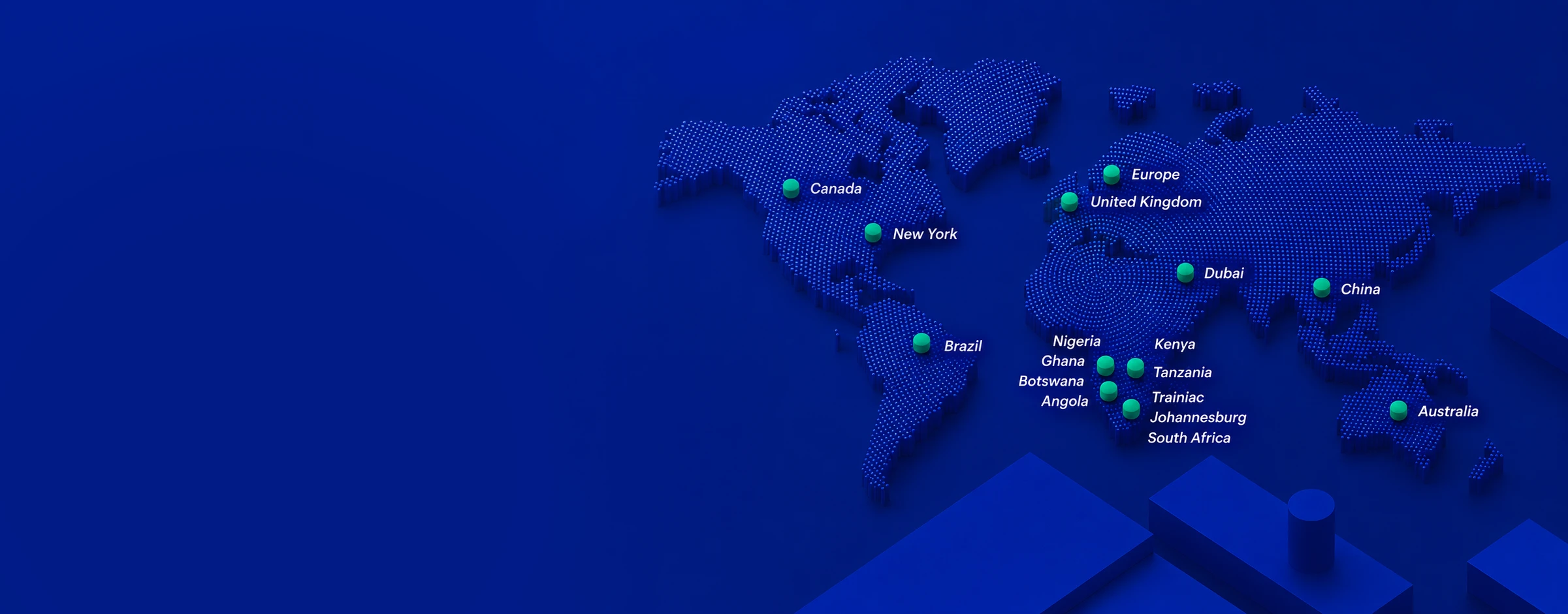 Trainiac global reach map